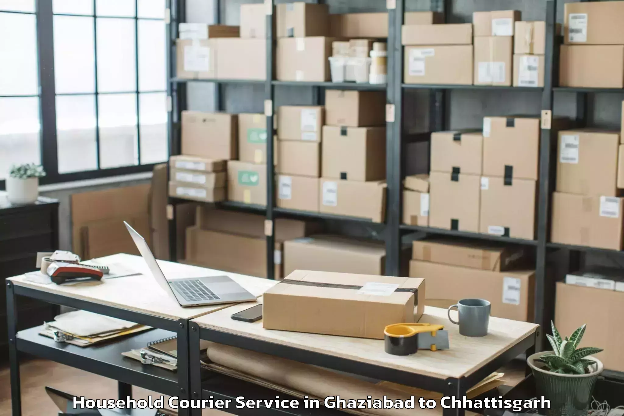 Affordable Ghaziabad to Dondiluhara Household Courier